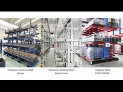 Estacas telescópicas de cantilever para materiais longos