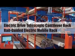 Eletricidade Telescópica Cantilever Rack Rail-Guided Electric Mobile Rack