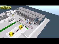 Carrinho de transporte de quatro vias ASRS Sistema automático de armazenamento e recuperação Rádio Shuttle Racking