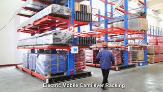 Rack cantilever móvel elétrico
