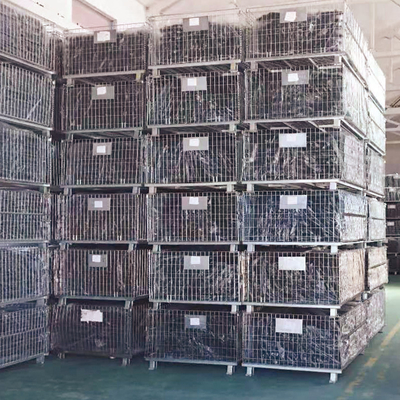 B05: Contenedor de malha de arame galvanizado Caixa de armazenamento dobrável Contenedor de arame