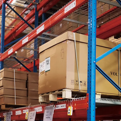 Prateleiras de Paletes para Armazém com Malha de Arame