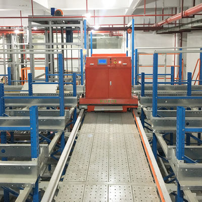 Sistema Automático de Armazenamento e Recuperação ASRS com Carrinho Shuttle Bidirecional e Transportador, Sistema de Estantes Pallet Runner