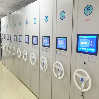 Estantes Eletrônicas Móveis Inteligentes para Arquivo, Estantes de Armazenamento Inteligentes, Sistemas de Estantes Compactas Inteligentes para Bibliotecas e Armazenamento