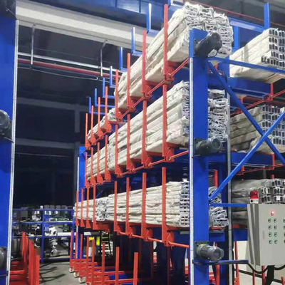 Dispositivo elétrico Telescópica Cantilever Rack Long Steel Pipe Cantilever Racking