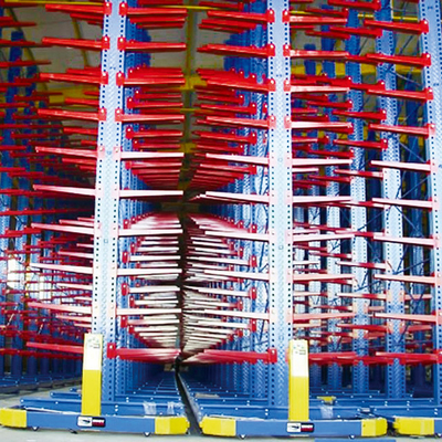 Cantilever Rack de armazenamento de carga pesada Cantilever Rack elétrico móvel para folhas de tubos Materiais longos