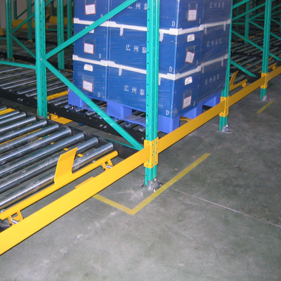 Racks de fluxo de paletes por gravidade Racks de gravidade Racks de armazenamento Racks de armazenamento Racks de gravidade