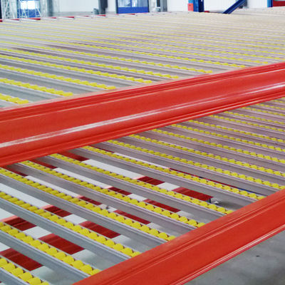Cartão de rack de fluxo de gravidade de fluxo de rolos de racking de cartão de fluxo de racking de armazenamento de armazenamento