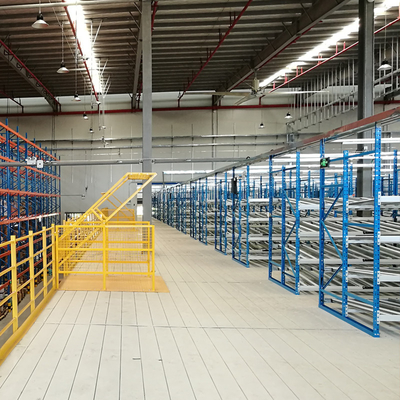 A25: Estantes de mezzanine suportados por estantes de cartão, estantes de fluxo de cartão, estantes de vários níveis, estantes de armazenamento de armazém