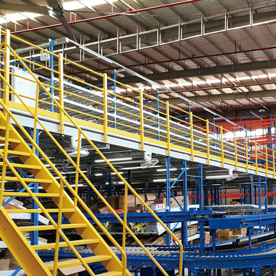 A25: Estantes de mezzanine suportados por estantes de cartão, estantes de fluxo de cartão, estantes de vários níveis, estantes de armazenamento de armazém