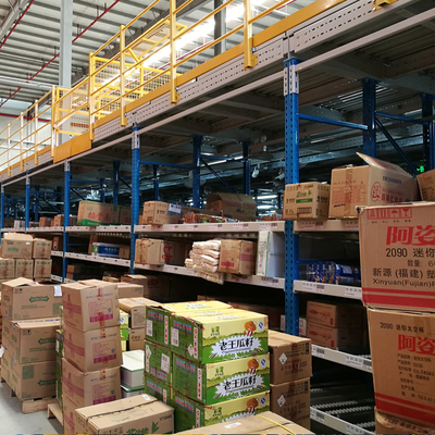 A25: Estantes de mezzanine suportados por estantes de cartão, estantes de fluxo de cartão, estantes de vários níveis, estantes de armazenamento de armazém