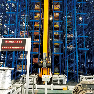 Estacador de paletes pesado AS/RS, sistema automático de armazenamento e recuperação