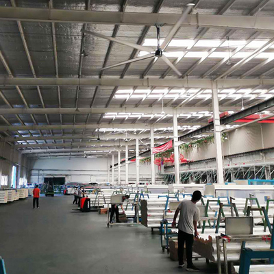 Grandes ventiladores de teto HVLS para armazém, grandes ventiladores de teto industriais para fábrica, ventiladores W.
