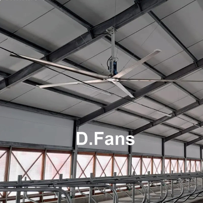 Grandes ventiladores industriais para oficinas grandes ventiladores HVLS com lâminas anti-colisão