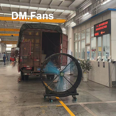 Grandes ventiladores industriais para oficinas grandes ventiladores HVLS com lâminas anti-colisão