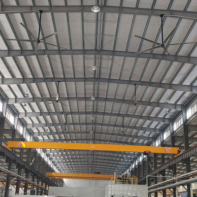Grandes ventiladores de teto HVLS industriais para grandes ventiladores de oficina de fábrica