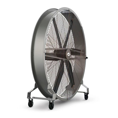 Grandes ventiladores industriais para oficinas grandes ventiladores HVLS com lâminas anti-colisão