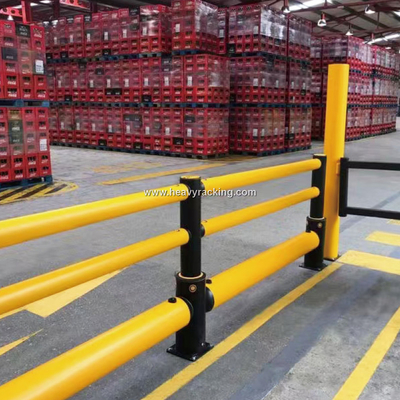 Tipo combinado Barreira flexível para pedestres Barreiras de protecção contra colisões Barreiras de segurança de armazém Tráfego