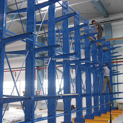 Cantilever Rack para produtos longos Cantilever Rack de armazenamento de lado único ou duplo