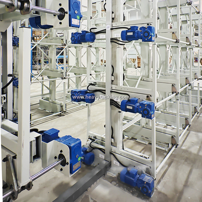 Cantilever Racking Roll Out Telescópica Cantilever Rack para armazenamento de tubos de aço longos