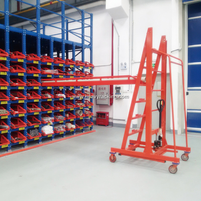 Cantilever Racking Roll Out Telescópica Cantilever Rack para armazenamento de tubos de aço longos
