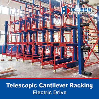 Dispositivo elétrico Telescópica Cantilever Rack Long Steel Pipe Cantilever Racking