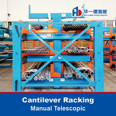 Repositório manual telescópico de cantilever Repositório manual de tipo cranked para materiais longos