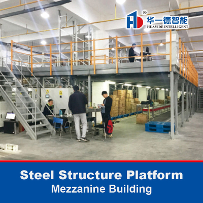 Plataforma de estruturas de aço Mezzanine Edifício Armazém Armazém Estante Plataforma de aço