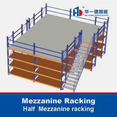 Estantes de mezanino Meia estante de mezanino Estantes de armazenagem de armazém de vários níveis