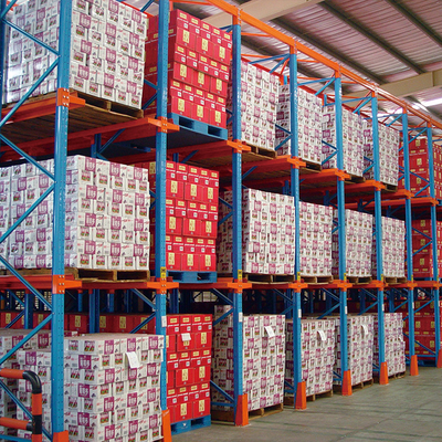 A22: Conduzir no rack Conduzir através do racking Rack de armazenamento do armazém