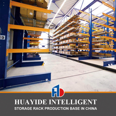 Cantilever Rack de armazenamento de carga pesada Cantilever Rack elétrico móvel para folhas de tubos Materiais longos