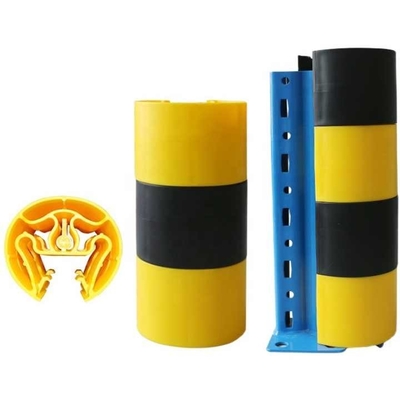 A42: Protector de esquina vertical de estante de plástico Protector de coluna de postes de guarda