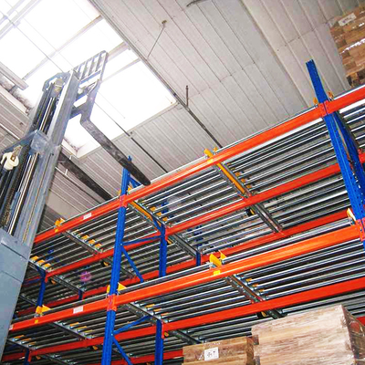 Estante de gravidade Estante de fluxo de paletes Estante de armazenamento