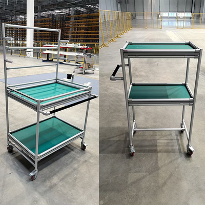 Material sistema de rack feito a partir da terceira geração Lean Pipe Alumínio Alloy Tube montar Carrinho de mão