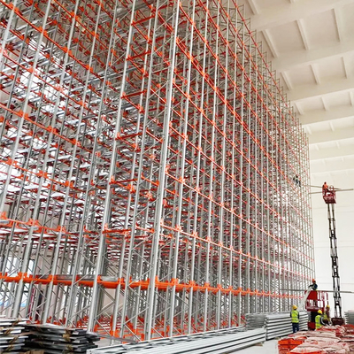 B14 Sistema de automação de inventário logístico ASRS com estantes de armazenamento seletivos