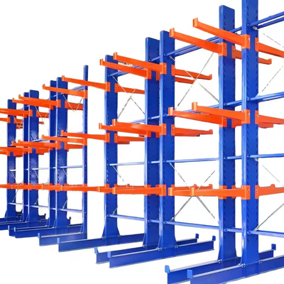 B23 Armazéns industriais de carga pesada, prateleiras de cantilever de lado único ou duplo para armazenamento de tubos