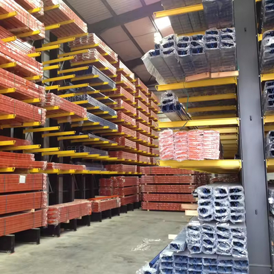 B23 Armazéns industriais de carga pesada, prateleiras de cantilever de lado único ou duplo para armazenamento de tubos