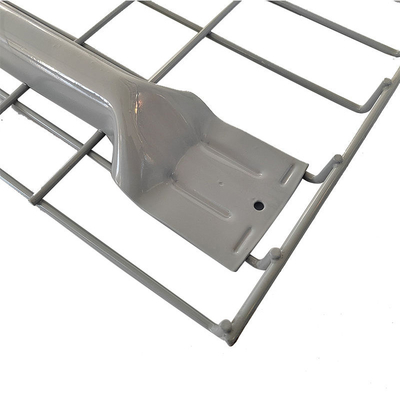 B33 Tamanho padrão de armazém Flare Waterfall Soldado Aço Galvanizado Metal de armazenamento Deck de malha de arame para estantes de paletes