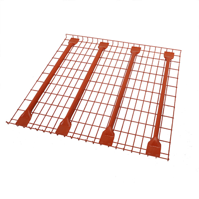 B33 Tamanho padrão de armazém Flare Waterfall Soldado Aço Galvanizado Metal de armazenamento Deck de malha de arame para estantes de paletes