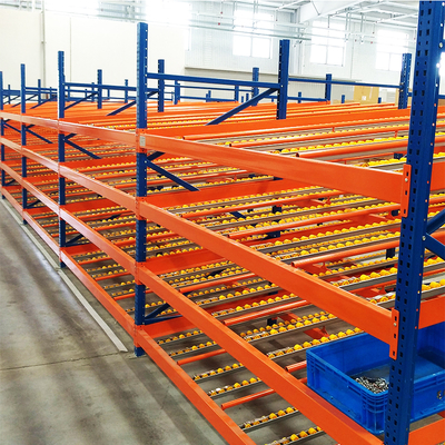 B47: Estante de fluxo de armazenamento para caixa de armazenamento de cartão Estante de fluxo de armazenamento por gravidade de rolos Estante de fluxo de cartão