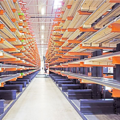 Q235B Sistema de estantes de cantilever de aço pesado OEM revestido em pó