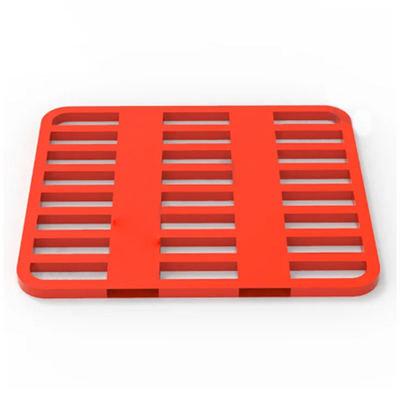 C04: Paletes de aço com cantos arredondados são usados para armazenar grãos ensacados, ração, etc. Para evitar que os sacos sejam danificados por garfos e facilitar o empilhamento e a organização.