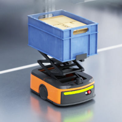 STU+Q1P Solução para Carros Grandes e Pequenos, Robô Workbin STU, Robô Móvel Autônomo AMR, Robô de Coleta de Armazém Para Transporte e Manuseio de Caixas de Materiais e Contentores de Materiais Workbin