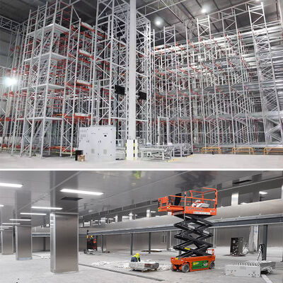 Paleta de transporte de quatro vias ASRS Armazém de armazenamento a frio Sistema automático de armazenamento e recuperação