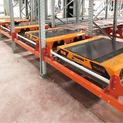 Carro de transporte de rádio de quatro vias para paletes de transporte de quatro vias ASRS Sistema automático de armazenamento e recuperação de paletes