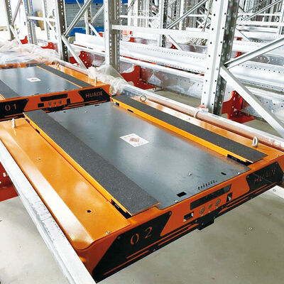 Carro de transporte de rádio de quatro vias para paletes de transporte de quatro vias ASRS Sistema automático de armazenamento e recuperação de paletes