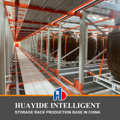 Sistema de armazenamento em depósito tridimensional de veículos de transporte e transporte Sistema automatizado de armazenamento e recuperação ASRS