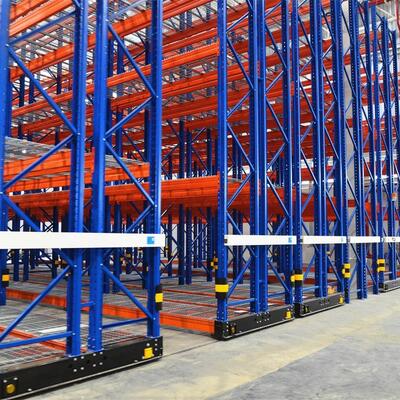 Eletricidade para pallets móveis Rack de armazenamento de armazenamento
