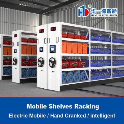 Estantes Móveis Elétricas com Manivela Compactas de Alta Densidade