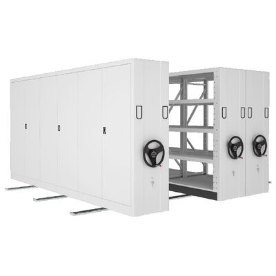 Estantes Móveis Elétricas com Manivela Compactas de Alta Densidade